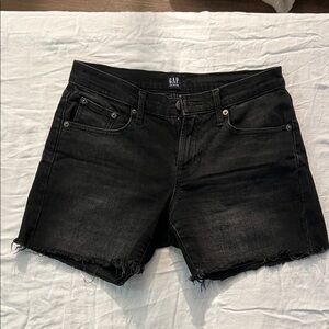 GAP Charcoal Denim Cutoff Shorts
